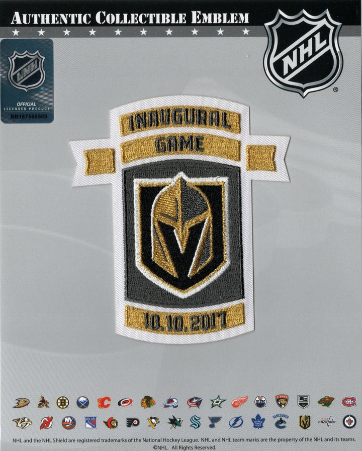 Vegas Golden Knights 10.10.2017 Inaugural Game Official Patch 1st Home Game Ever