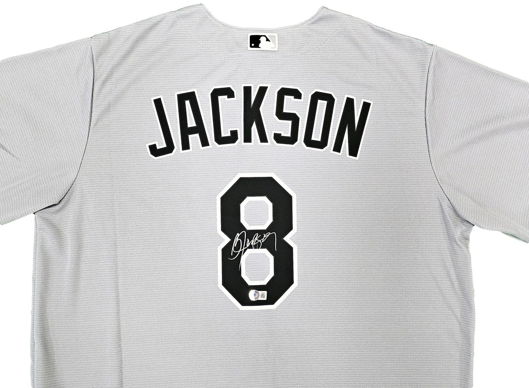 Chicago White Sox Bo Jackson Signed Gray Nike Jersey Size XL Beckett Wit