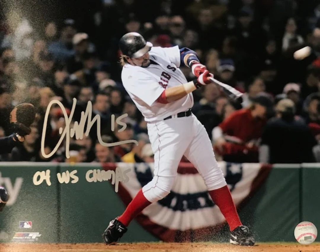 Kevin Millar "04 WS Champs" Autographed Boston Red Sox 11x14 Photo