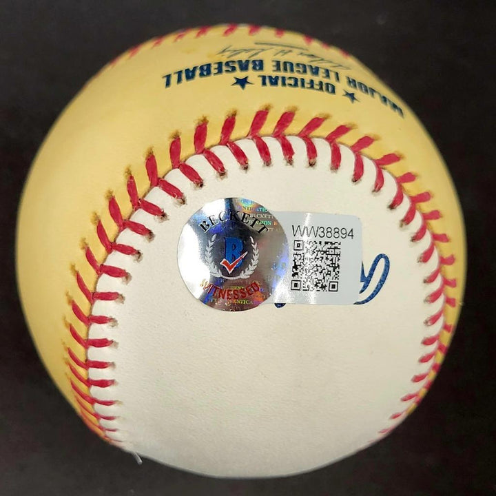 Vladimir Guerrero autograph signed 2007 HR Derby Baseball ~ BAS Beckett Witness