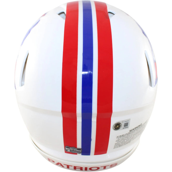 Rob Gronkowski Autographed New England Patriots Pro Helmet TB Beckett WIT 58326