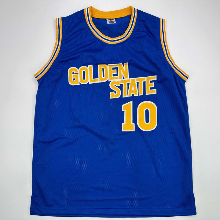 Facsimile Autographed Tim Hardaway Golden State Blue Reprint Jersey Size Mens XL