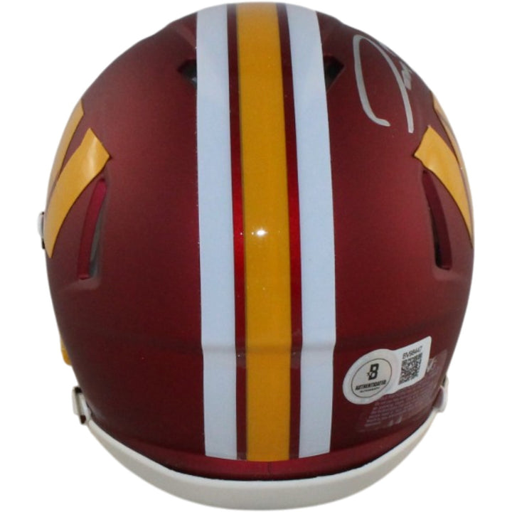 Jayden Daniels Autographed Washington Commanders ALT Mini Helmet Beckett 57967