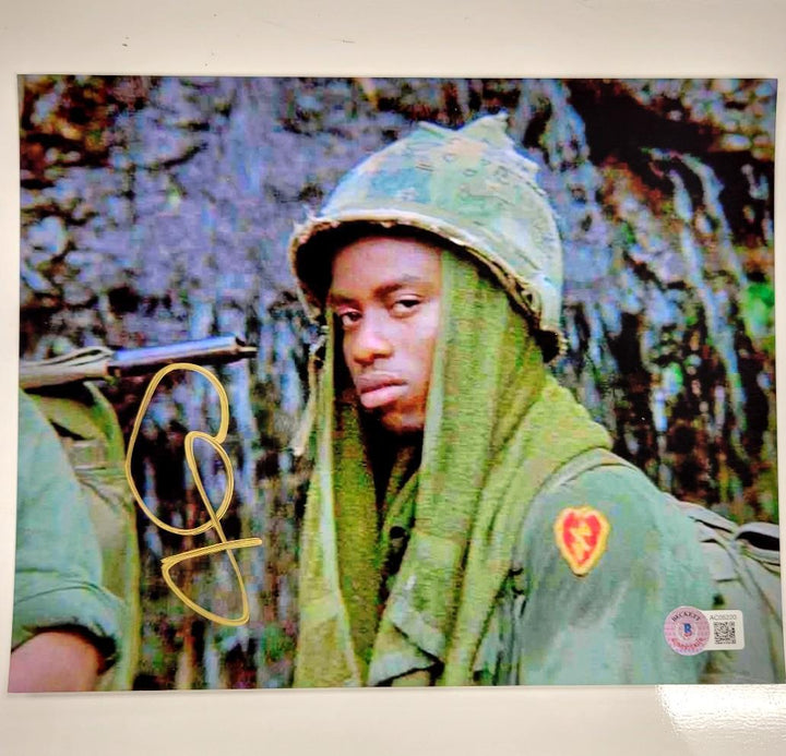 Corey Glover signed Platoon 8x10 photo autograph ~ Beckett BAS Holo