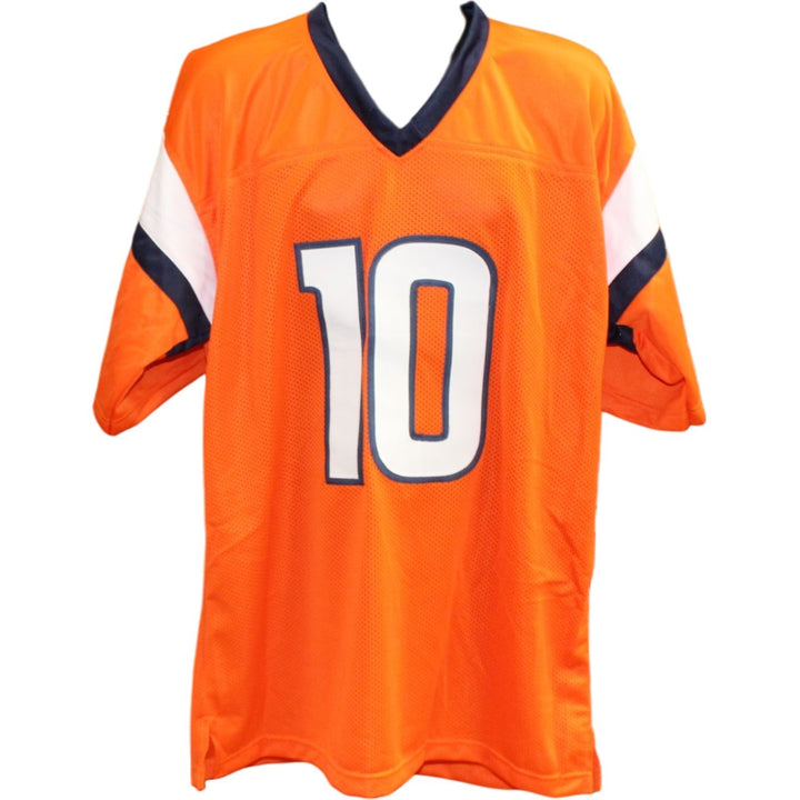 Bo Nix Autographed/Signed Pro Style XL Jersey Orange Beckett Witness 58323