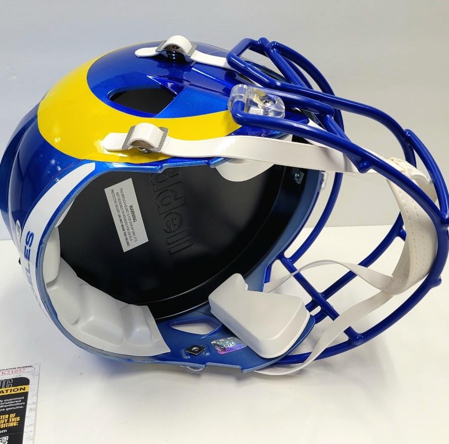 Puka Nacua signed LA Rams Replica Speed Full Size Helmet autograph ~ JSA