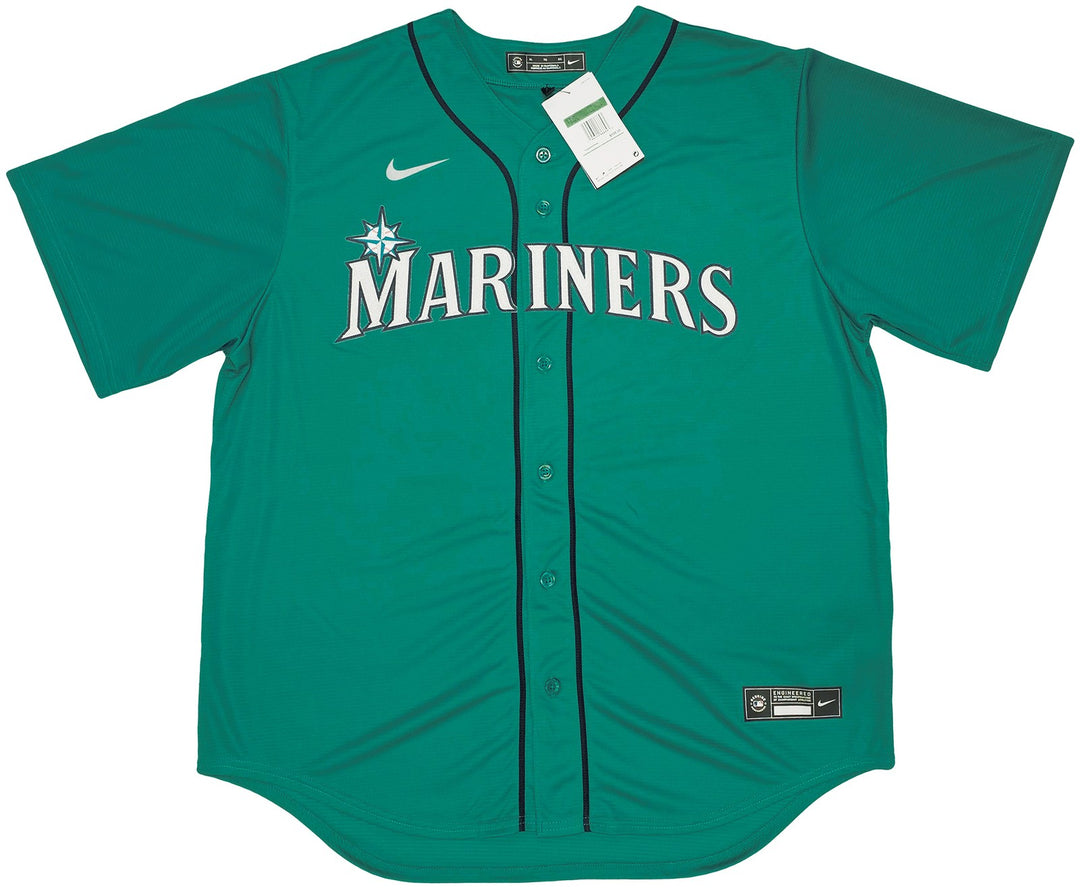 Seattle Mariners Ken Griffey Jr. Signed Teal Nike Jersey Size XL Beckett Wit