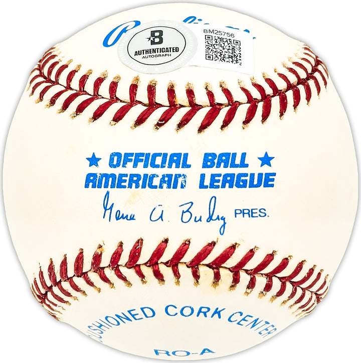 Bill Klaus Signed AL Baseball Boston Red Sox, Baltimore Orioles Beckett #BM25756