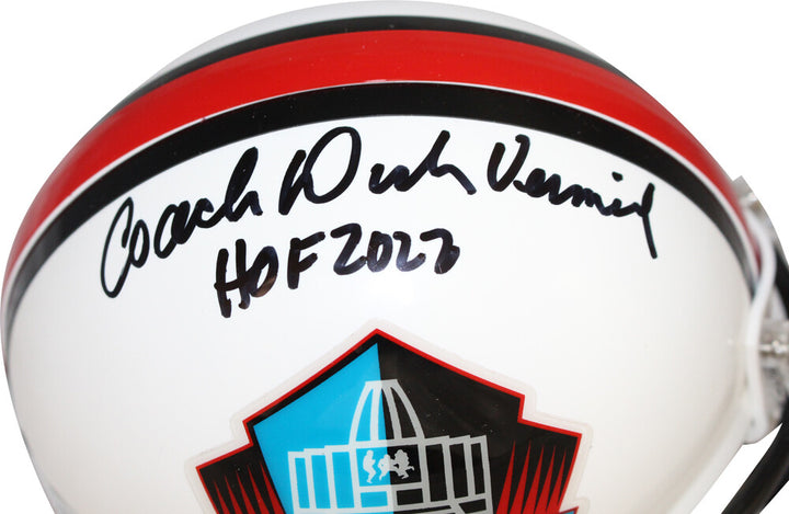 Dick Vermiel Autographed/Signed Hall of Fame VSR4 HOF Mini Beckett 40637