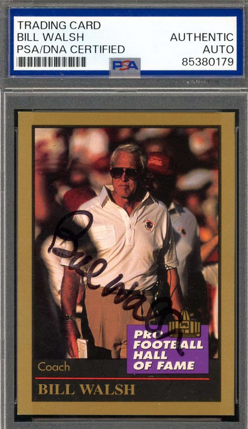 Bill Walsh PSA DNA Signed 1993 Enor Hall of Fame Autograph