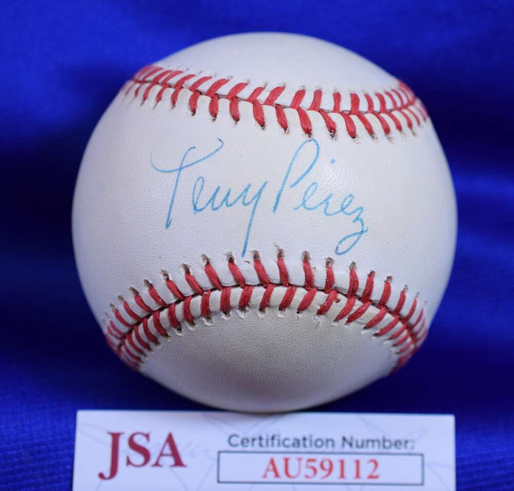 Tony Perez JSA COA Autograph National League ONL Signed Baseball
