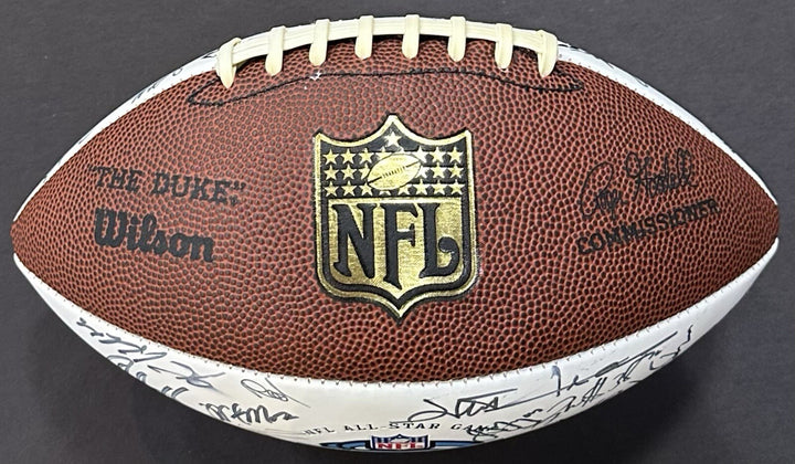 2008 Pro Bowl Team Signed NFL Football Adrian Peterson Tony Romo 40 + Auto Coa