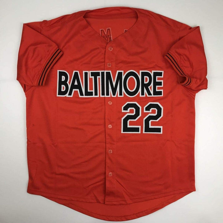 Autographed/Signed JIM PALMER HOF 1990 Baltimore Orange Jersey JSA COA Auto