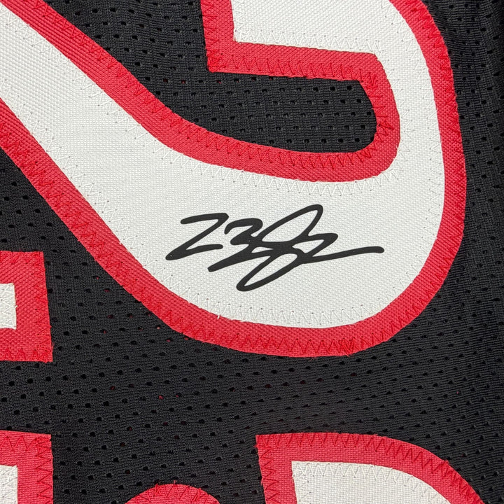 Facsimile Autographed LeBron James Philadelphia Black Reprint Jersey XL