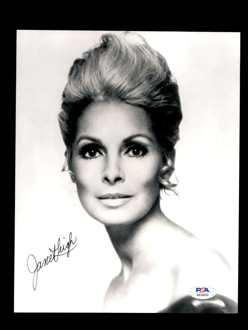 Janet Leigh PSA DNA Coa Signed 8x10 Photo Autograph
