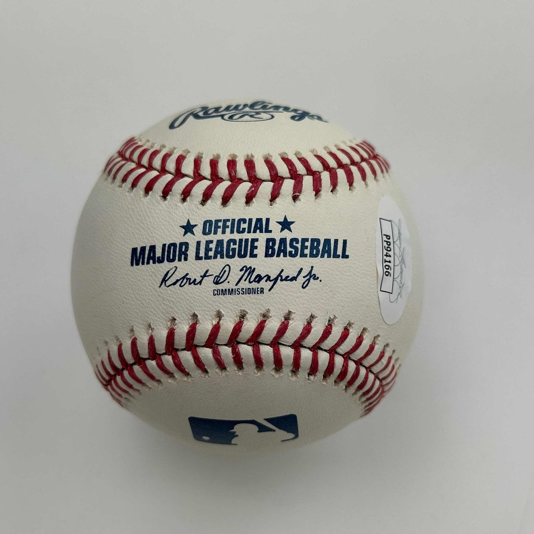 Autographed/Signed Vladimir Vlad Guerrero Sr Rawlings ROML JSA COA Auto