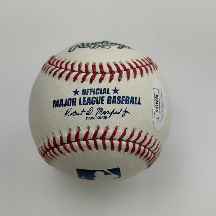 Autographed/Signed Vladimir Vlad Guerrero Sr Rawlings ROML JSA COA Auto