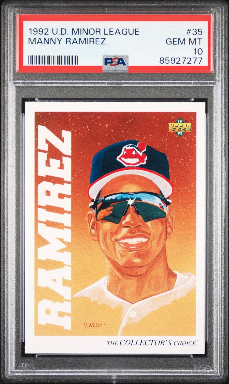 Graded 1992 Upper Deck Minor League Manny Ramirez #35 RC Card PSA 10