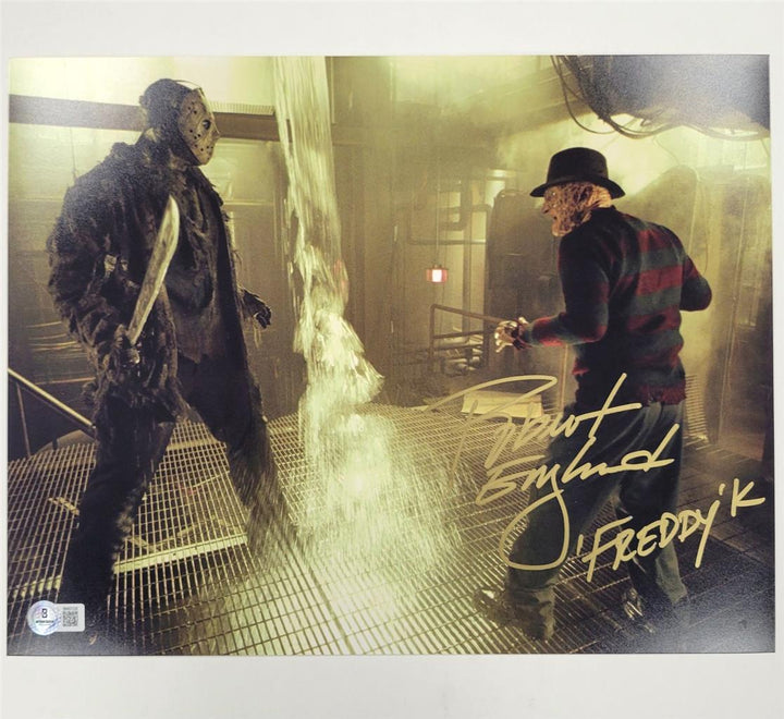 Robert Englund signed "Freddy K" Krueger 11x14 photo autograph (B) ~ Beckett BAS