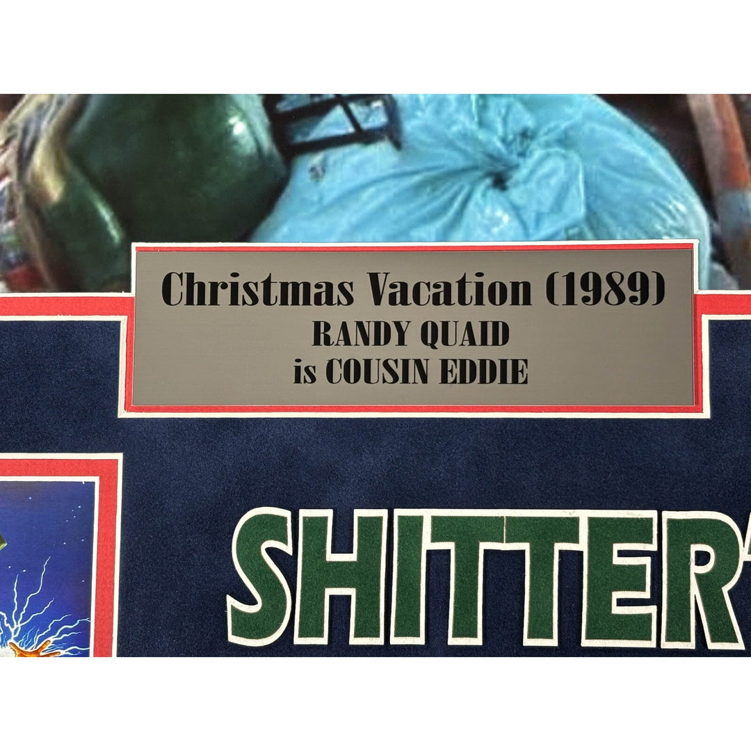 Randy Quaid Autographed Christmas Vacation Shitters Full Hose Framed JSA Photo