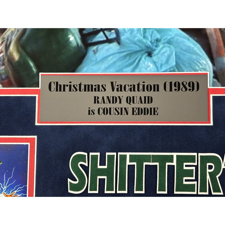 Randy Quaid Autographed Christmas Vacation Shitters Full Hose Framed JSA Photo
