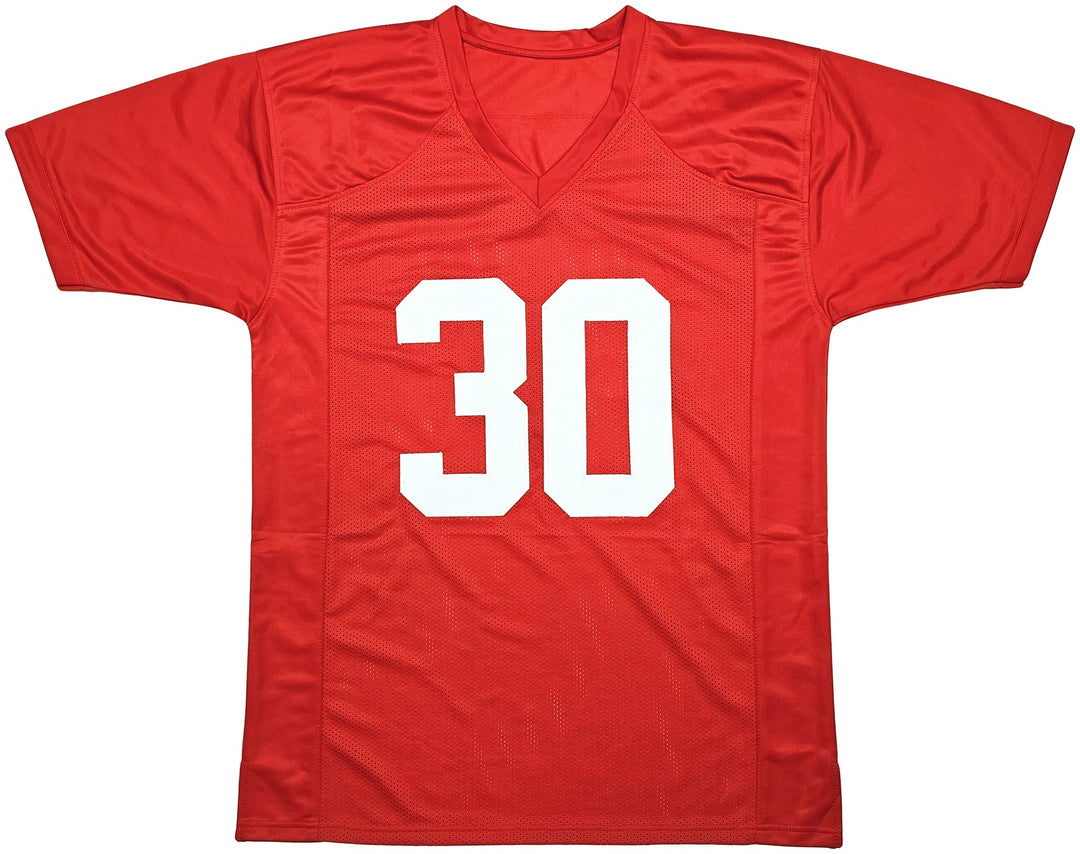 Nebraska Cornhuskers Mike Rozier Auto Signed Red Jersey "Heisman 1983" Beckett