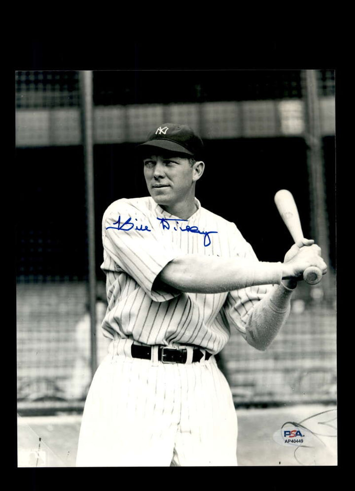 Bill Dickey PSA DNA Signed 8x10 Photo Autograph Yankees