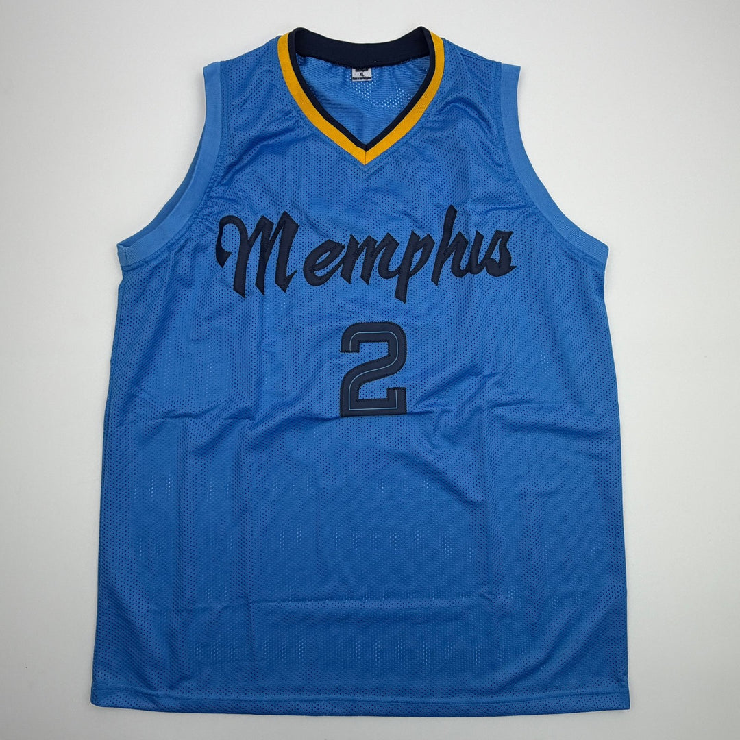 Autographed/Signed Ty Jerome Memphis Light Blue Basketball Jersey Beckett COA