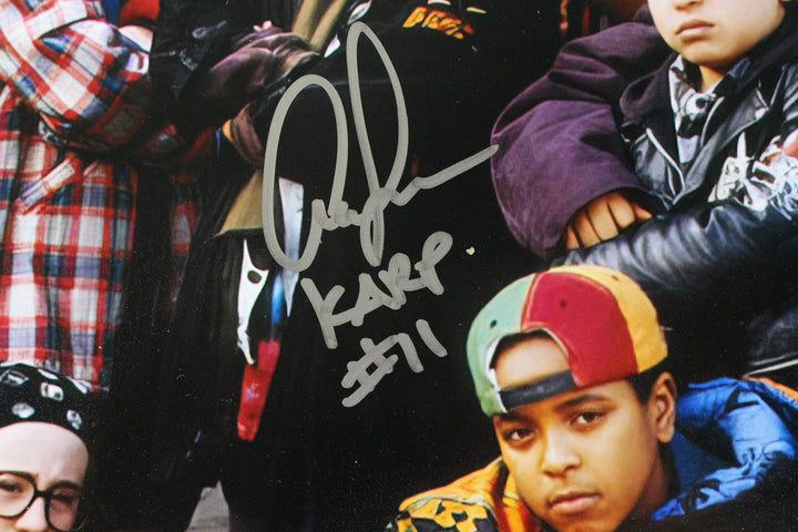 The Mighty Ducks Movie Autographed 16x20 Photo 8 Sigs Beckett 52785