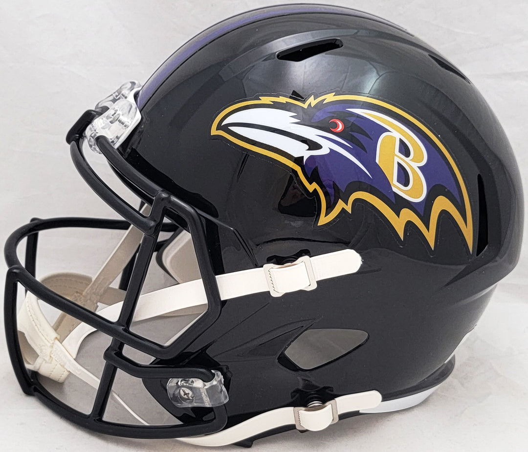 David Ojabo Signed Baltimore Ravens Black Full Size Replica Speed Helmet Beckett