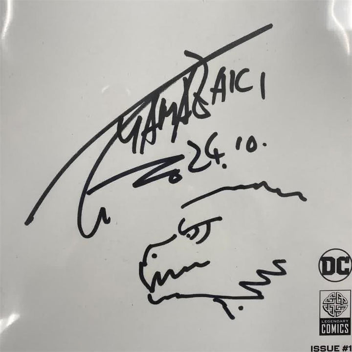 Takashi Yamazaki signed Justice League vs. Godzilla vs. Kong Comic ~ Beckett BAS