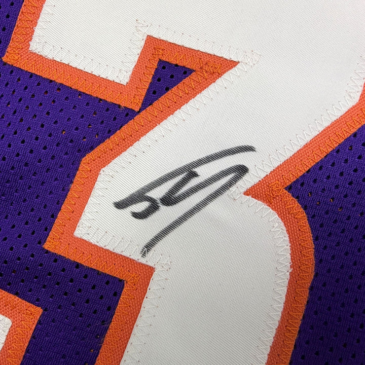 Autographed/Signed Shaquille Shaq O'Neal Phoenix Purple Jersey Beckett BAS COA