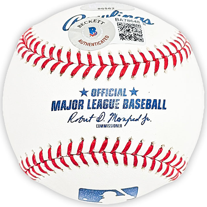 Ken Griffey Jr. Signed MLB Baseball Seattle Mariners "HOF 16" Beckett & MCS Holo