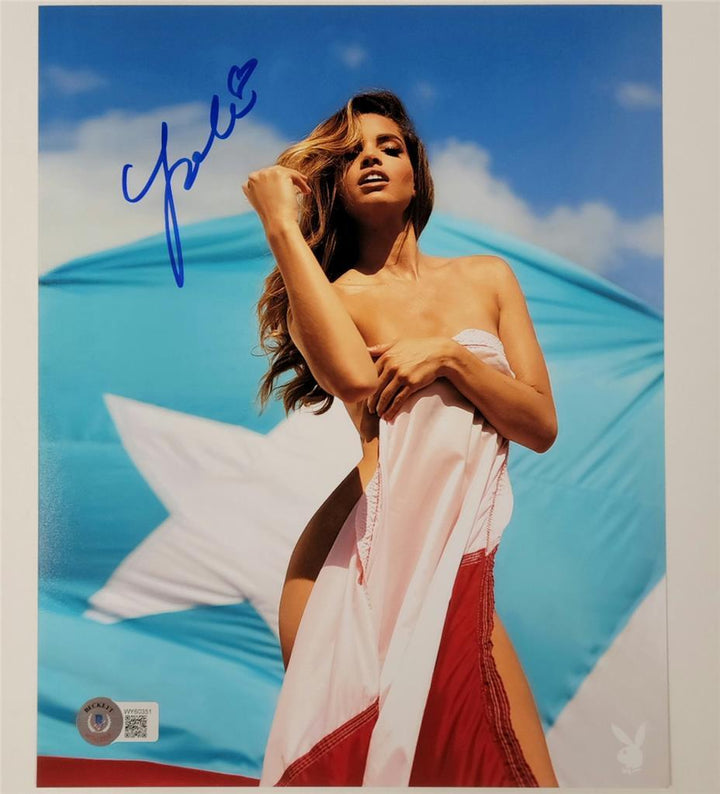 Yoli Lara signed Playboy Playmate 8x10 photo autograph (A) ~ Beckett BAS Holo