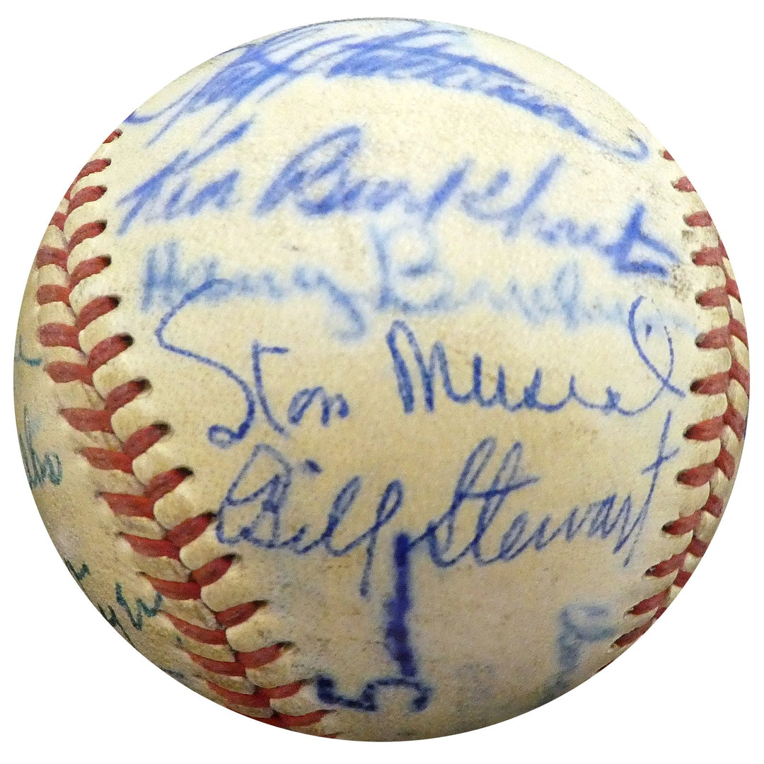 1950 Spring Training Signed NL Baseball With 24 Total Signatures Stan Musial