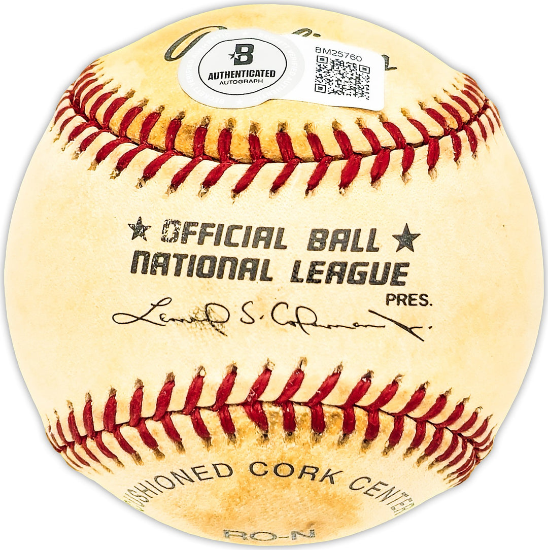 Ron Necciai Signed NL Baseball Pirates 5-13-52 27 Ks No Hits No Runs Beckett