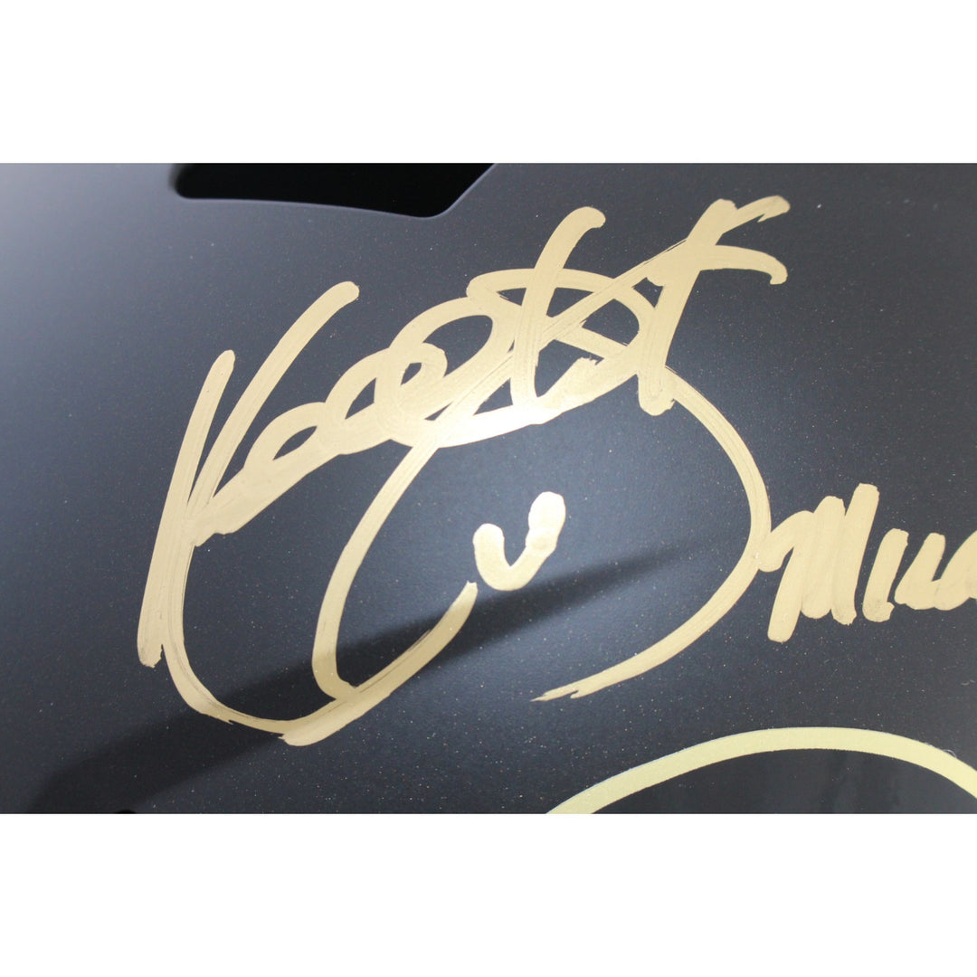 Kordell Stewart Autographed Colorado Buffaloes F/S Black Helmet Beckett 51161