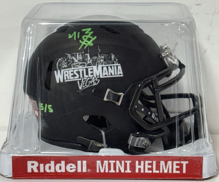 The Miz Signed Riddell Wrestlemania 42 Mini Helmet LE 5/5 Auto Fanatics COA