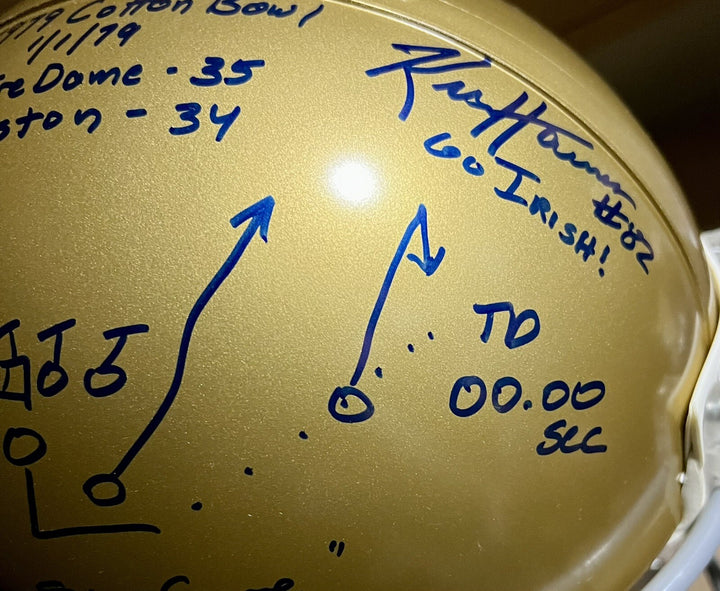 Joe Montana Signed Notre Dame PROLINE HELMET 1979 Chicken Soup Auto /79 Holo Coa