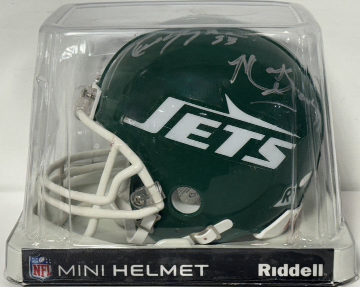 NY Sack Exchange Signed Mini Helmet 4 Auto Steiner COA Klecko Salaam Gastineau
