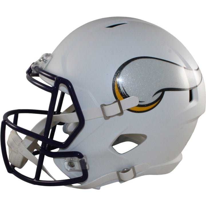 Minnesota Vikings Full Size Replica Flt Wht Helmet Riddell New In Box 25827