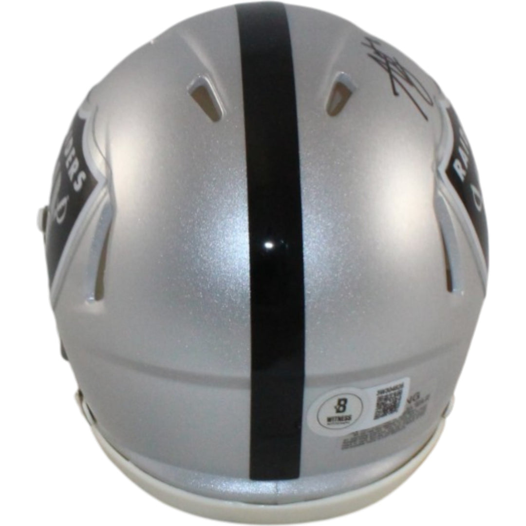 Ashton Jeanty Autographed Las Vegas Raiders Mini Helmet Beckett Witness 55272
