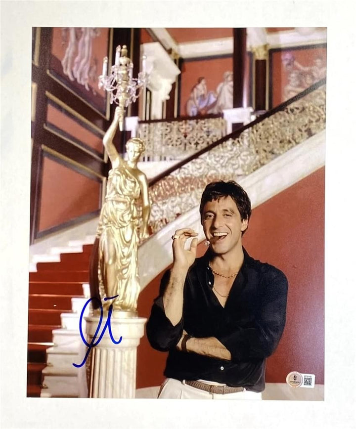 Al Pacino signed Scarface 11x14 photo autograph Tony Montana ~ Beckett BAS