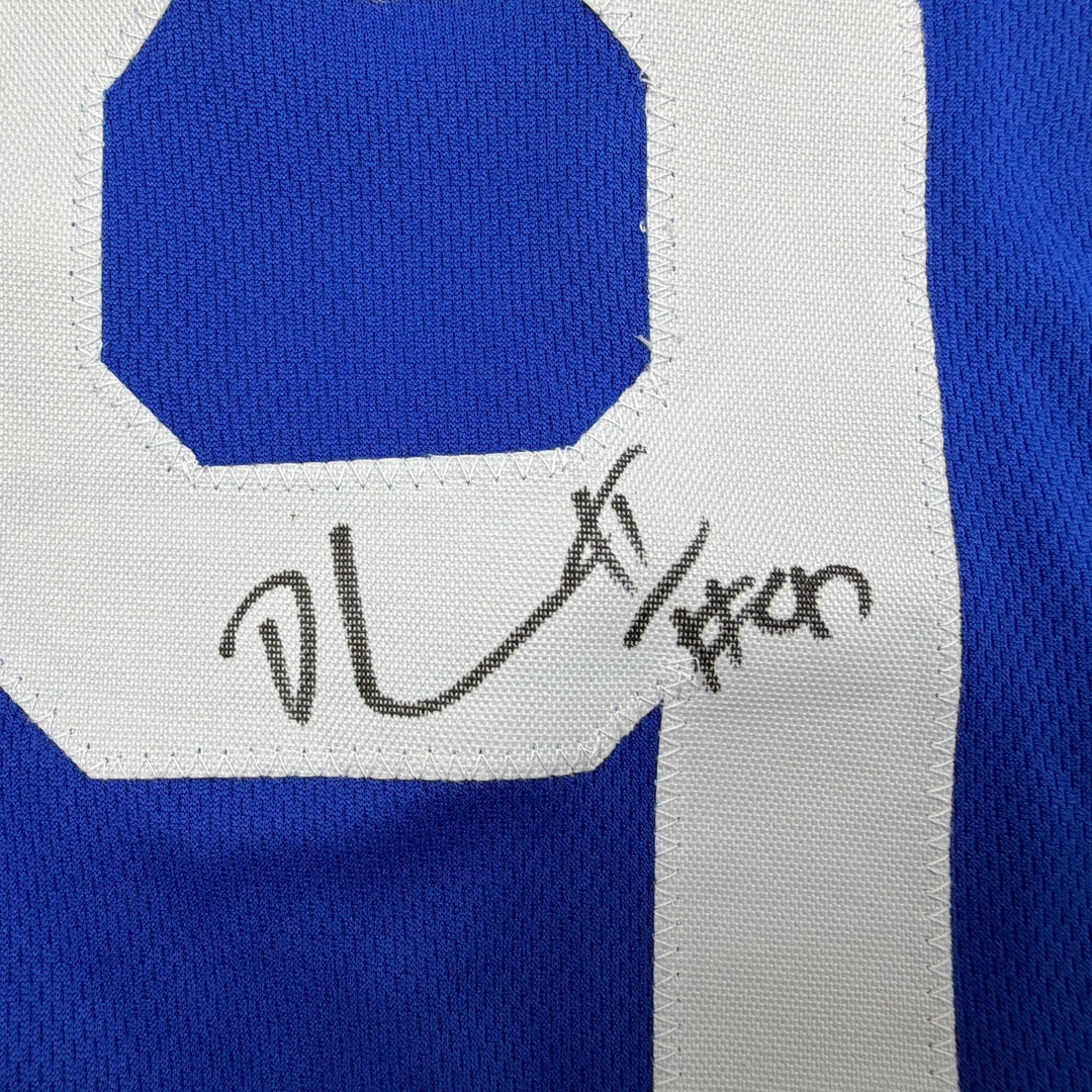 Autographed/Signed Dexter Lawrence New York Century Red Pro Cut Jersey BAS COA