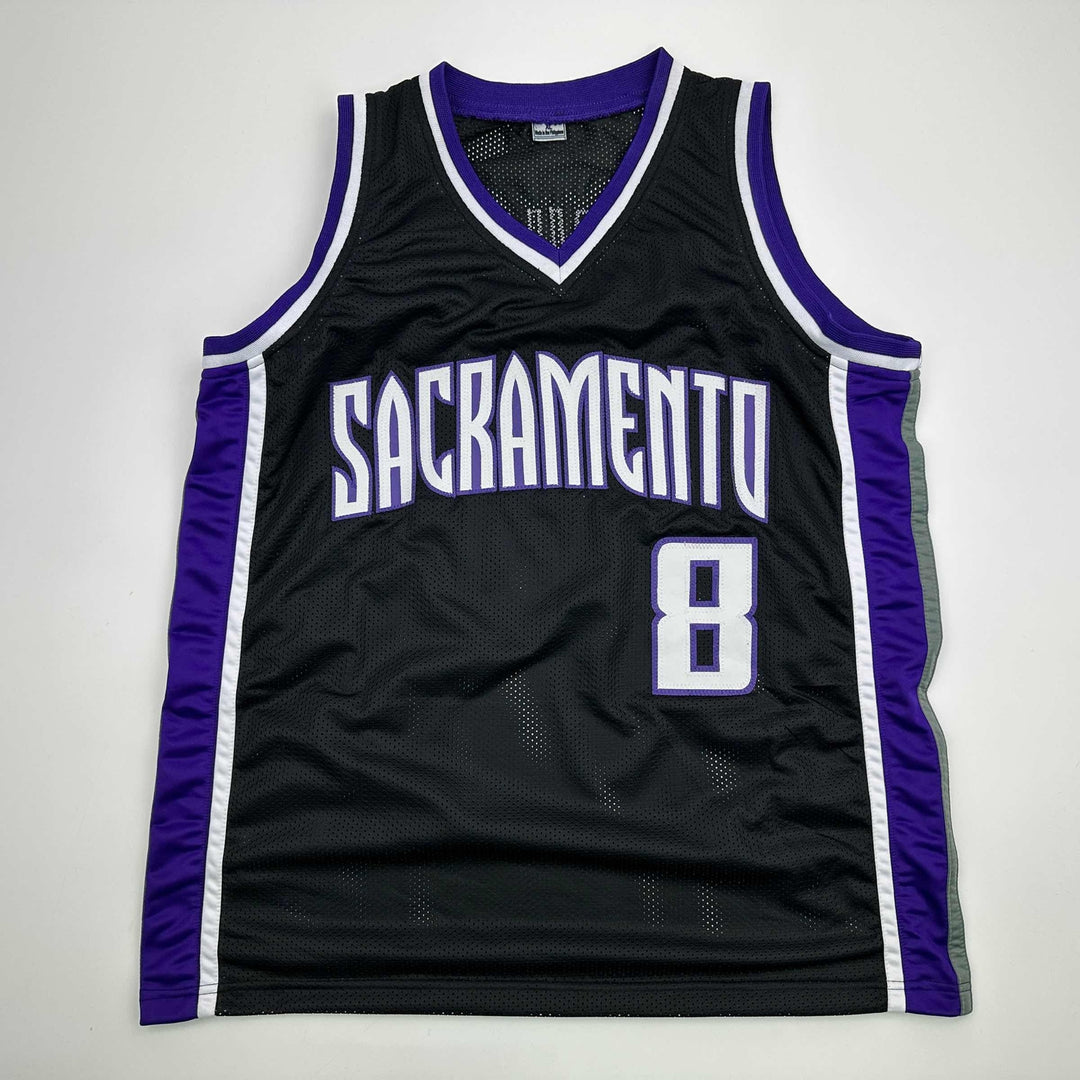 Facsimile Autographed Zach LaVine Sacramento Black Reprint Jersey Size Men's XL