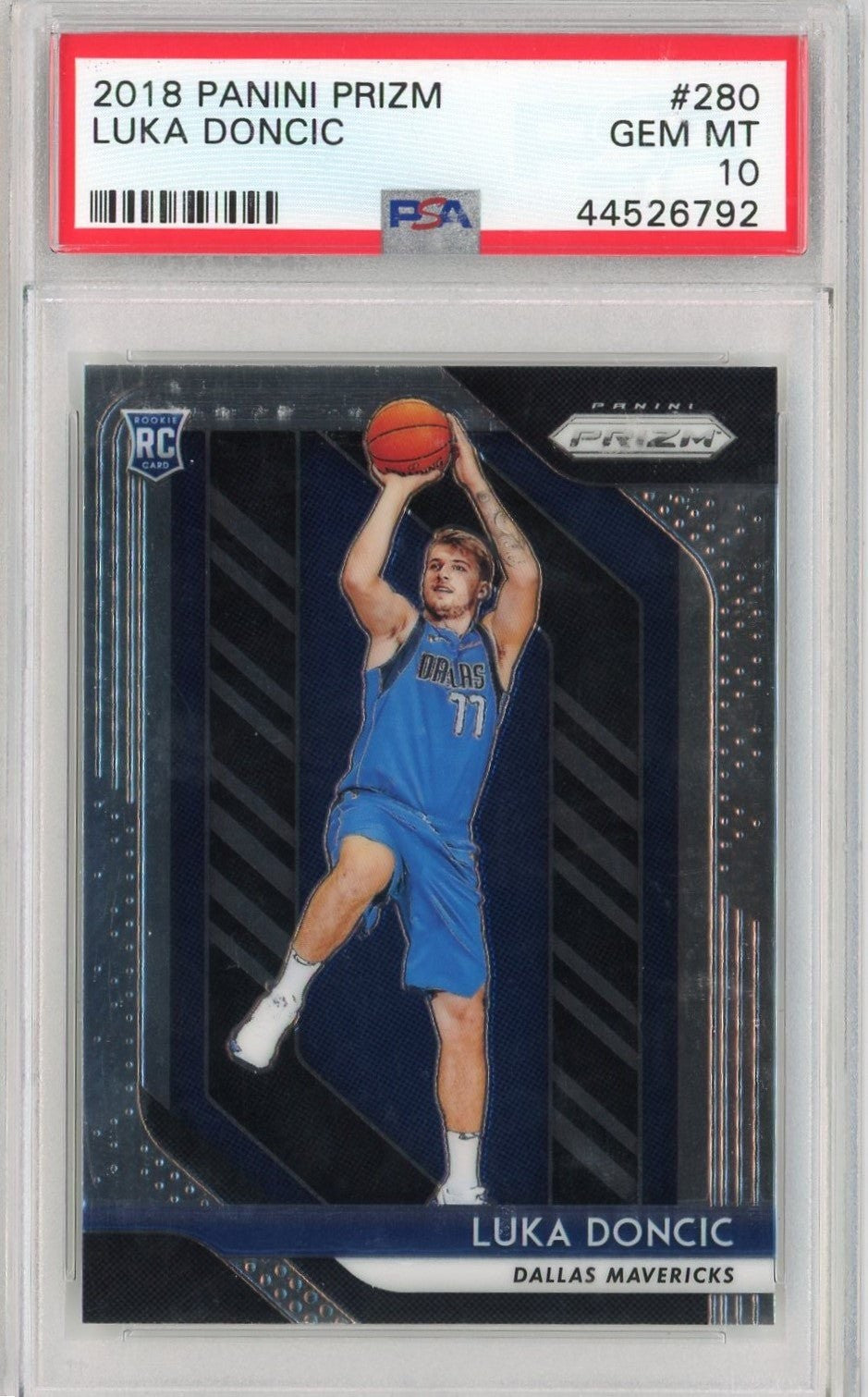 Graded 2018 Panini Prizm Luka Doncic #280 Rookie RC Card PSA 10 Gem