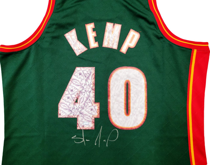Sonics Shawn Kemp Auto Green Auth Mitchell Ness HWC Swingman Jersey Top 75 2X