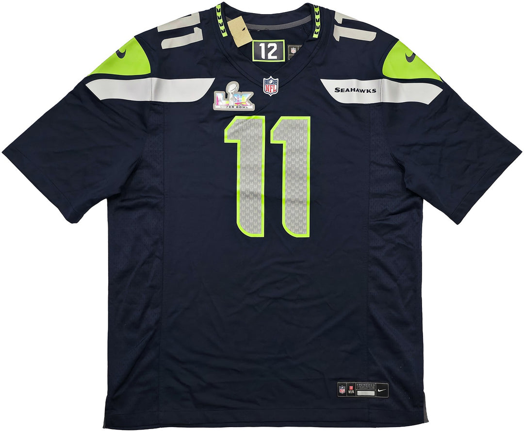 Seahawks Jaxon Smith-Njigba Signed Blue Nike Jersey Size XL Fanatics Holo