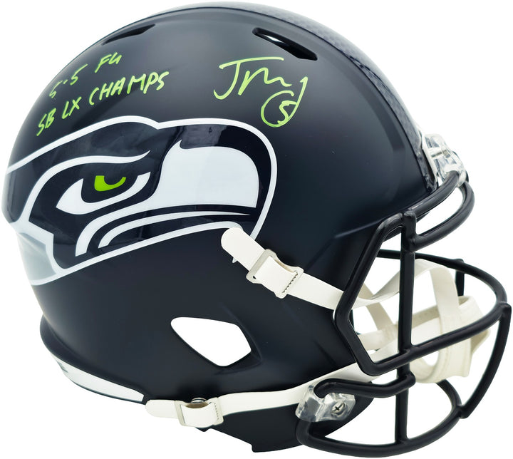 Jason Myers Signed Seahawks Full Size Helmet 5-5 FG SB LX Champs MCS