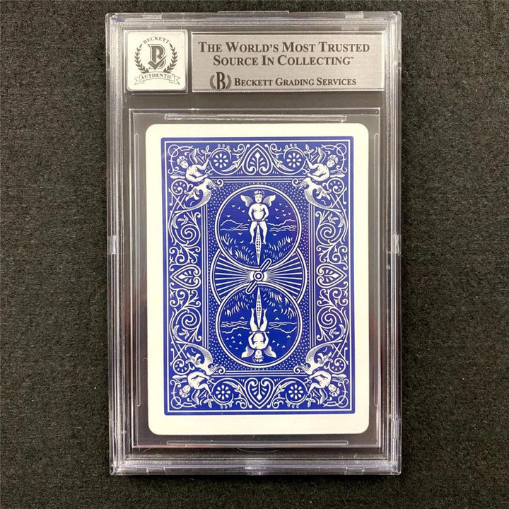 Phil Laak signed Ace of Diamonds Playing Card Poker WSOP ~ Beckett BAS 10 Auto